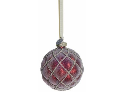 Skleněná ozdoba Norille Rhombe - Dark Red