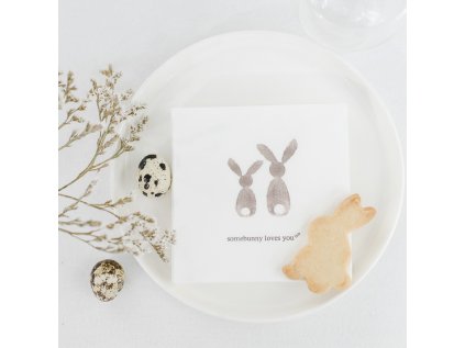 Papírové ubrousky Somebunny Loves You