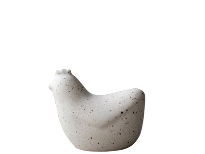 Velikonoční slepička Mini Hen - White Dot