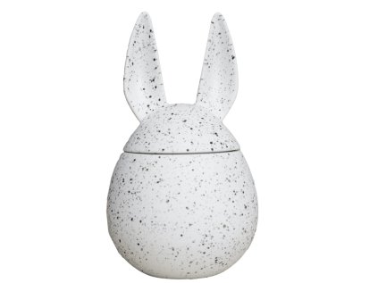 Velikonoční dóza Eating Rabbit White Dot - Large