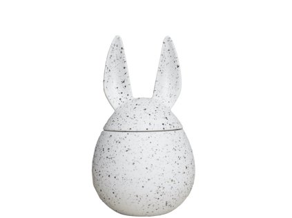 Velikonoční dóza Eating Rabbit White Dot - Small