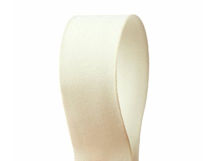 Sametová stuha Cream 2,5 cm - 7 m