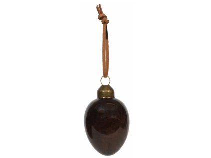 Skleněné vajíčko Hana - Dark Brown