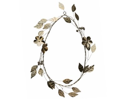 Kovový věnec Flora - 36 cm