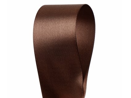 Saténová stuha Brown 4 cm - 25 m
