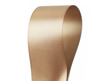 Saténová stuha Light Brown 4 cm - 25 m