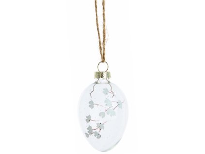 Skleněné vajíčko Florisse Twig - Light Green