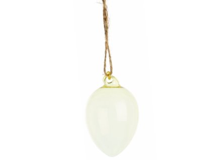 Skleněné vajíčko Florine - Light Yellow