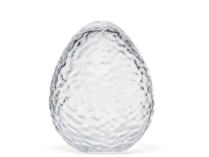 Skleněné vajíčko Gry Clear - 16 cm