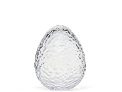 Skleněné vajíčko Gry Clear - 12 cm