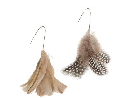 Set ozdobných peříček Feather - 2 ks