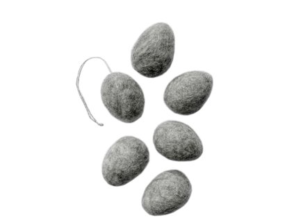 Plstěné vajíčko - Grey Melange