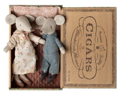 Myšky v krabičce od doutníků - Babička a Dědeček