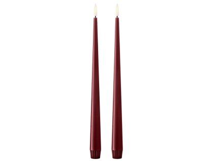 Set LED svíček Taper - Deep Wine