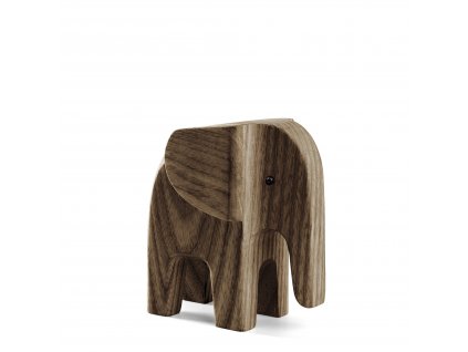 7122 dreveny slon baby elephant smoke ash