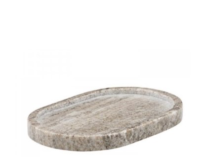 Mramorový podnos Beige - Oval Small