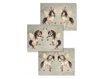 Papírová dekorace Flying Ponies