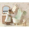 Retro kovová vana Maileg - Cream