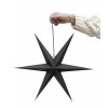 Šesticípá papírová hvězda Black - 40 cm