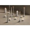 LYP 200544 200545 200546 Curve tealight candle blockholder together w candles on floor