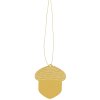 Sada zlatých ozdob Acorn Brass - 4 ks