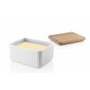 887236 Legio Nova butter dish with oak open lid oppefra aRGB High