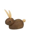 Dřevěný králíček Pointy Ears Smoked Oak Small