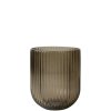 Skleněná váza Simple Stripe Brown Small