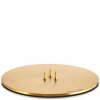 Svícen Plate Gold Matt Medium