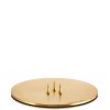 Svícen Plate Gold Matt Small