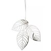 Kovová ozdoba Leaf Silver