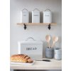 Kovový chlebník Bread Bin - Chalk