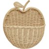 Nástěnný ratanový koš - Apple