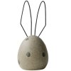 Keramické vajíčko s ouškama Hare - Beige Dot
