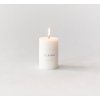 Svíčka Block White - 10 cm