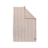 Bavlněná utěrka Wide Stripes - Caramel