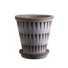 Terakotový květináč Pantheon Grey - 16 cm