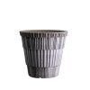 Terakotový květináč Atlas Grey - 14 cm