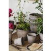 Terakotový květináč Helena Grey - 16 cm