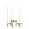 Svícen STOFF Nagel Brushed Brass - X3