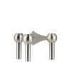 Svícen STOFF Nagel Brushed Chrome