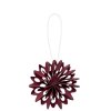 Papírová ozdoba Paper Rosette - Wine Red
