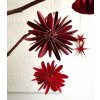 Papírová ozdoba Simple Snowflake - Wine Red