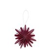 Papírová ozdoba Simple Snowflake - Wine Red