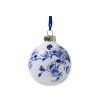Porcelánová ozdoba Christmas Ball Flower - 7 cm