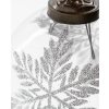 Skleněná ozdoba Snowi Flake - Silver