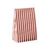 Papírový sáček Wide Red Stripes - M