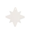 Dřevěná dekorace Hvězdička - White