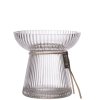 Skleněná váza Hyacint Striped 11 cm