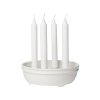 Adventní svícen ERNST - Glazed Nature White